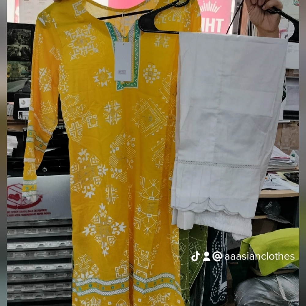 Pure cotton long shirt with trouser
